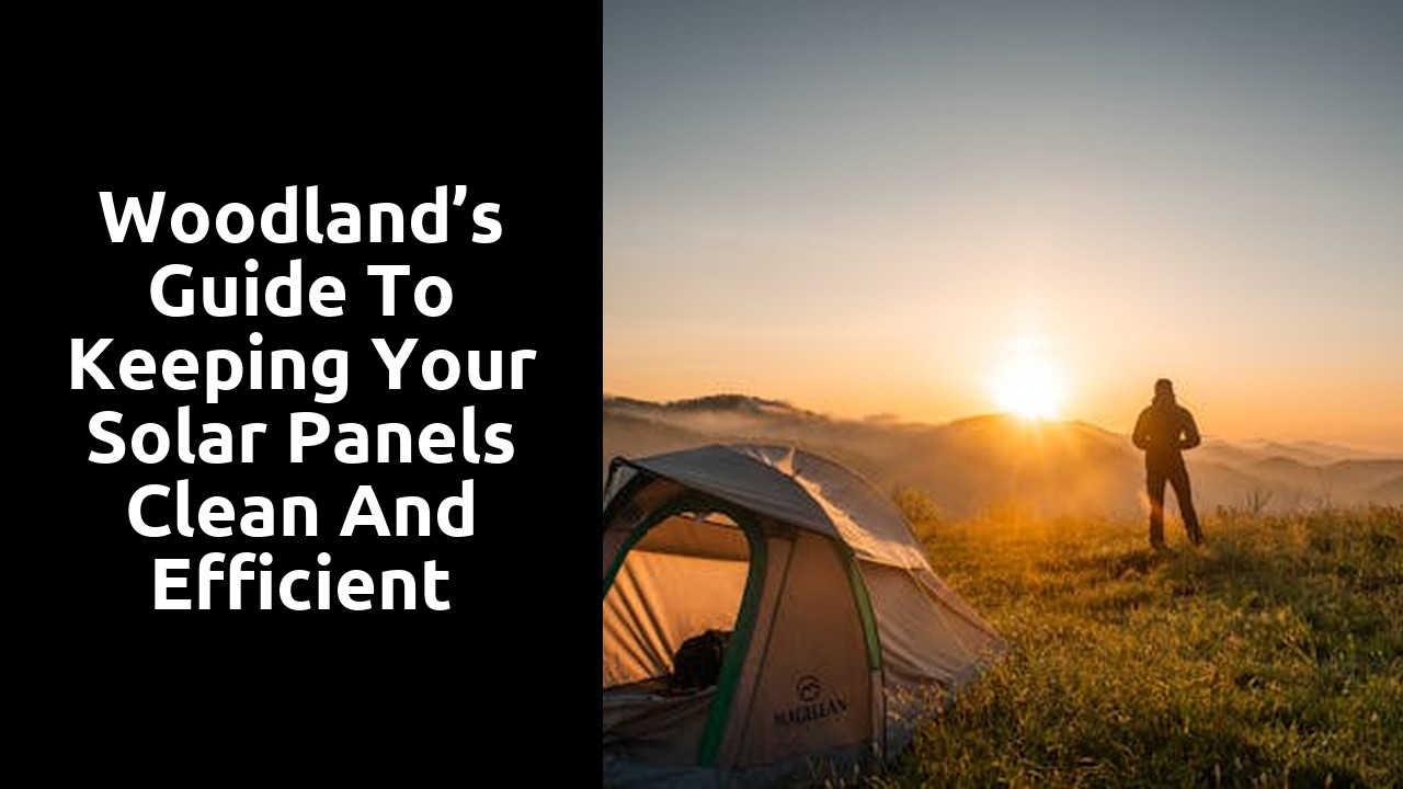Woodland’s Guide to Keeping Your Solar Panels Clean and Efficient